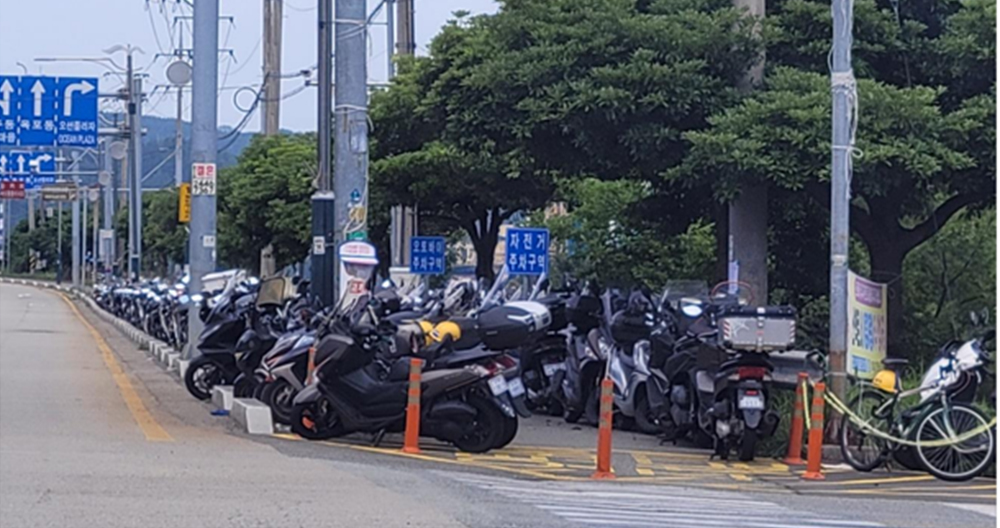 한화오션 서문일대 오토바이로 무법천지…개선 시급하다